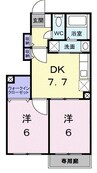 高松琴平電気鉄道<ことでん長尾線>/西前田駅 徒歩18分 1階 築19年 2DKの間取り