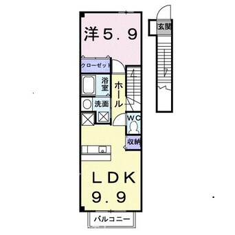 間取図 モンブラン　Ｂ