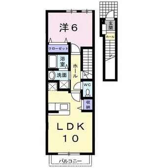 間取図 リヴァード・プレッソⅠ