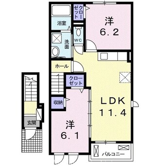 間取図 プルマージュⅠ