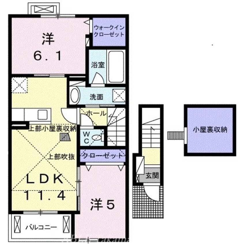 間取図 ＪａｄｅＨｏｕｓｅ　Ｄ