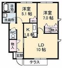 コンフォール　Aの間取図