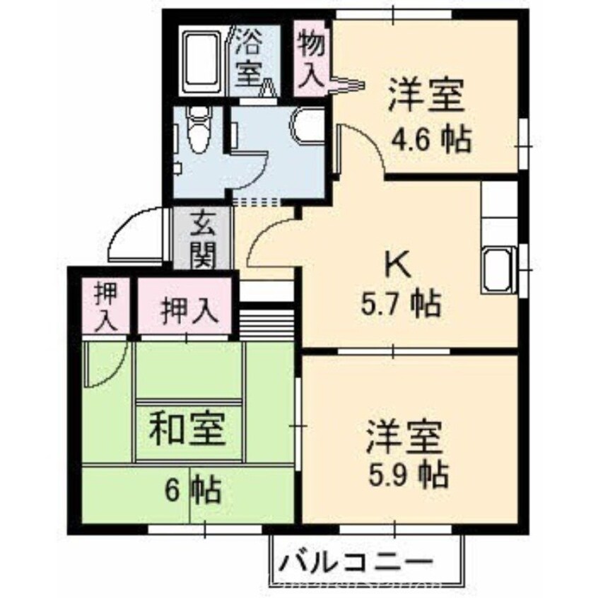 間取図 ヴィラシオンS　1棟