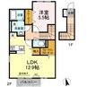 高徳線/高松駅 バス:18分:停歩2分 2階 築8年 1LDKの間取り