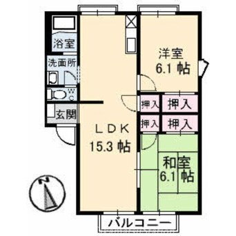 間取図 サングリーン太田A棟