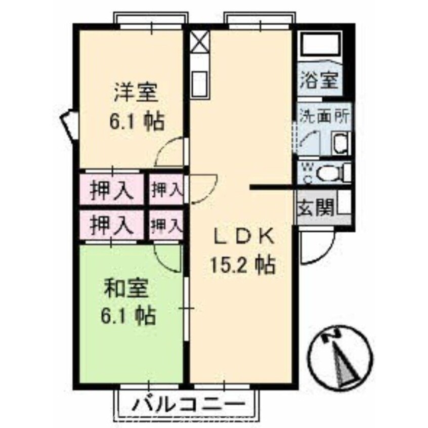 間取図 フレグランス太田　Ｂ棟