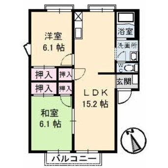 間取図 フレグランス太田　A棟