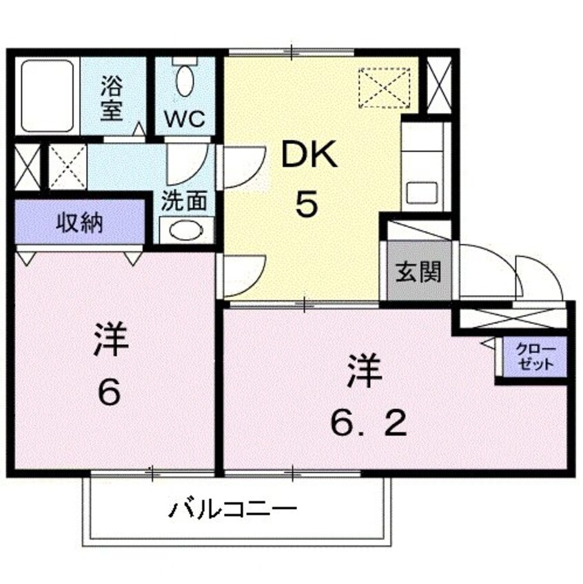 間取図 プロス・ペリティ　Ａ