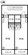 高徳線/栗林公園北口駅 徒歩10分 1階 築38年 1Rの間取り