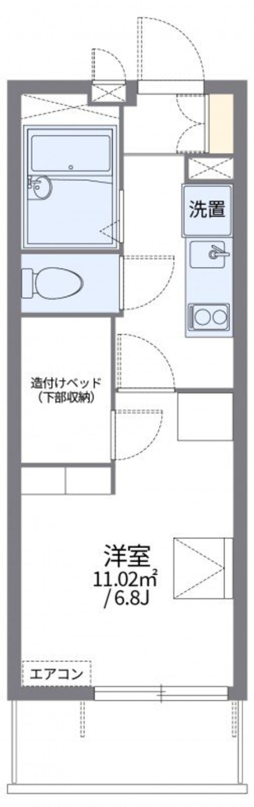 間取図 レオパレス平塚Ⅱ