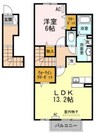 高松琴平電気鉄道<ことでん長尾線>/水田駅 徒歩3分 2階 築9年 1LDKの間取り