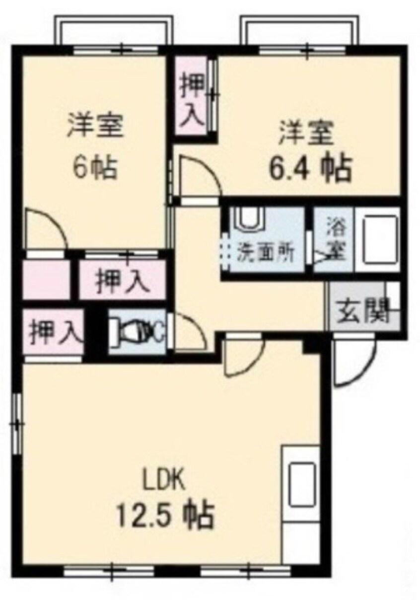 間取図 フレグランス円座　Ａ棟