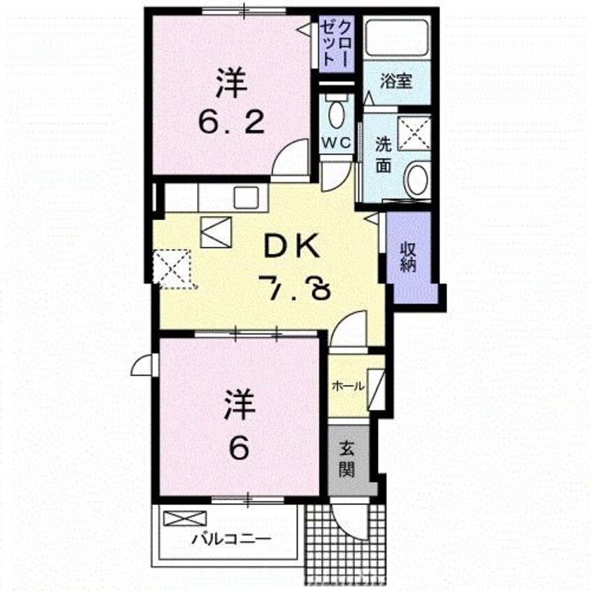 間取図 マウントビューかえで