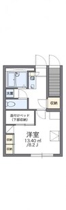 レオパレスアントラー 1Kの間取り