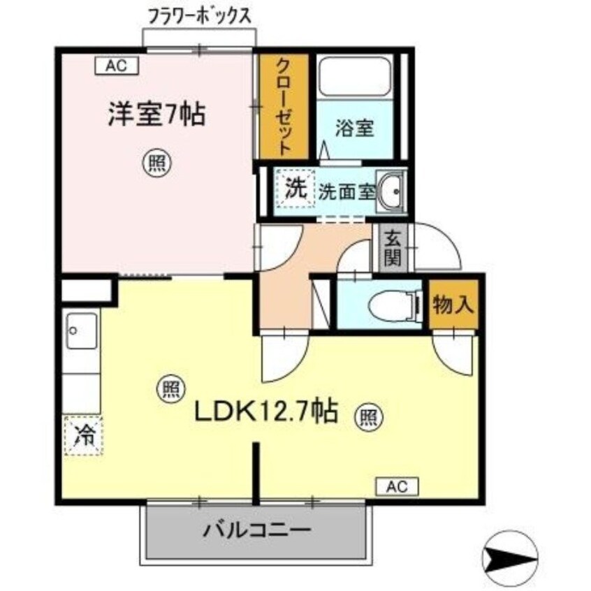 間取図 スカイコート２１　Ａ棟