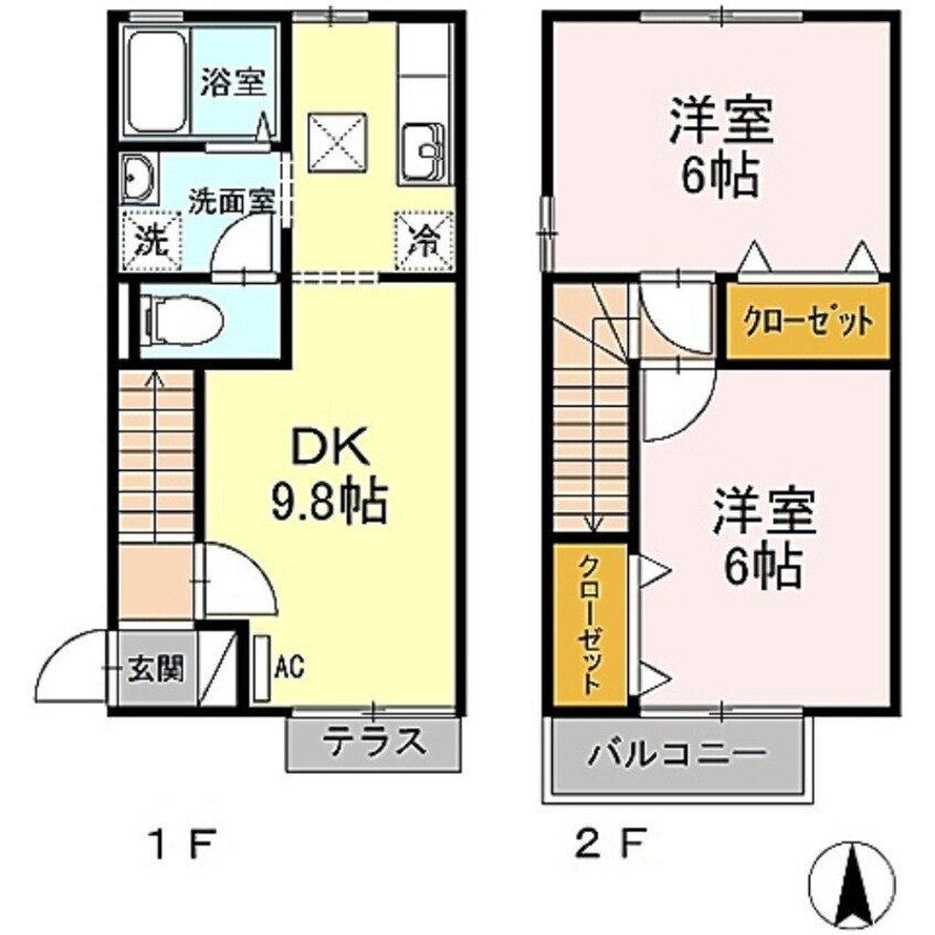 間取図 ディアーコート