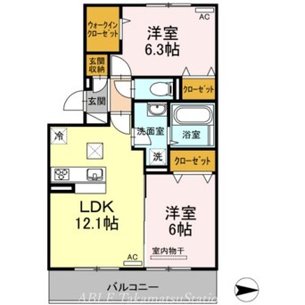 間取図 メゾン勝賀　B棟