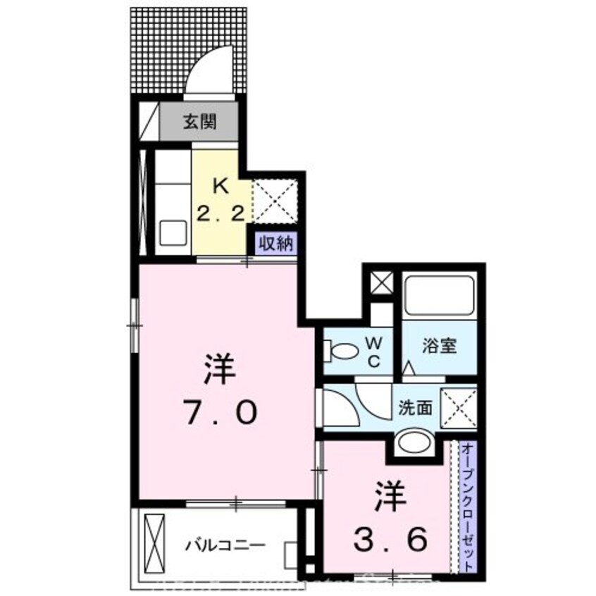 間取図 グローヴ・ガーデンⅧ