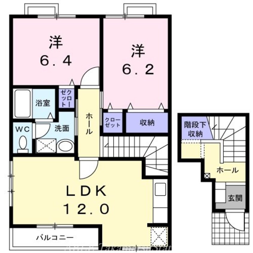 間取図 フローラＡ