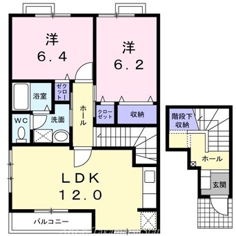 間取図 フローラＡ