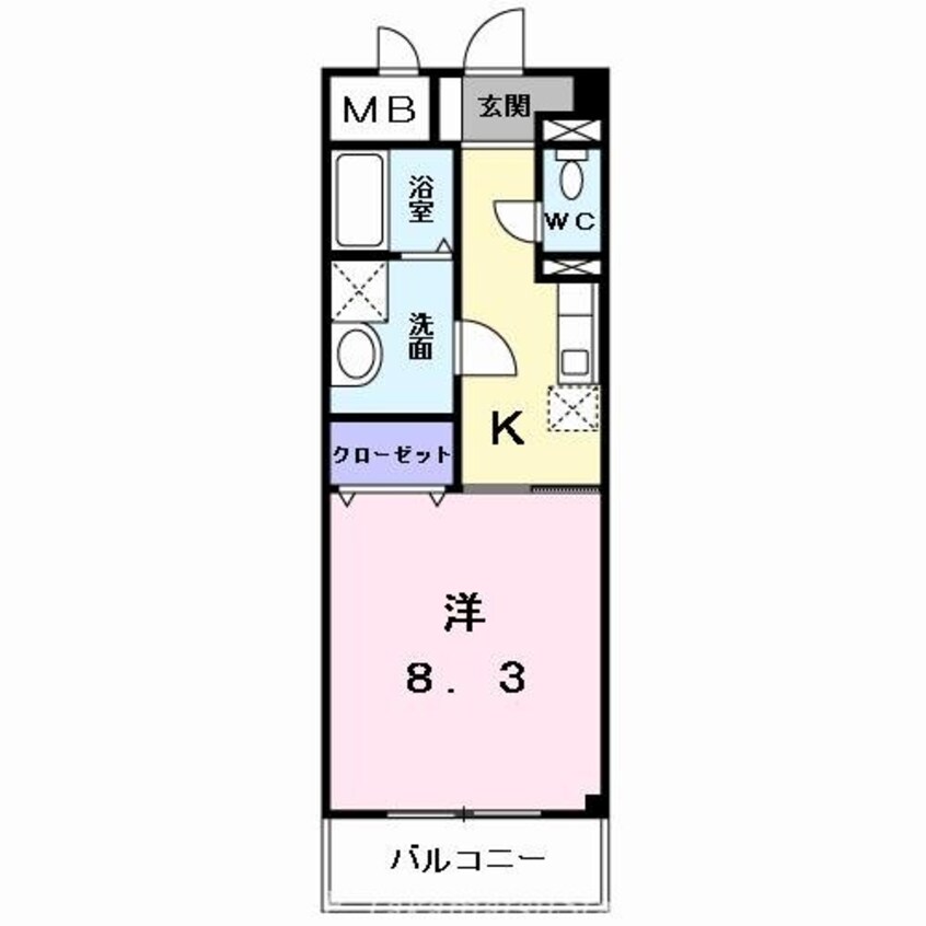 間取図 グランディール太田Ｂ