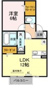 高松琴平電気鉄道<ことでん琴平線>/三条駅 徒歩6分 2階 築13年 1LDKの間取り