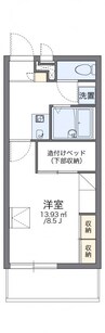 レオパレスグルーデテンポ 1Kの間取り