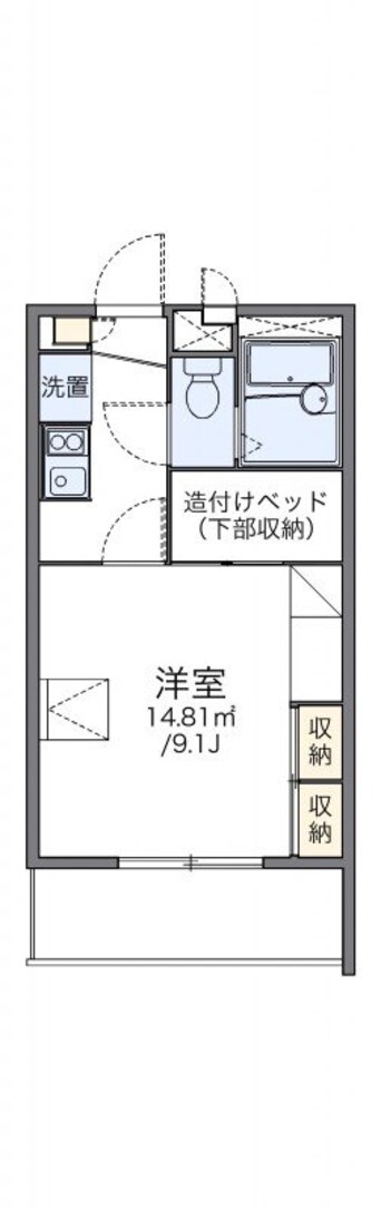 間取図 レオパレス川添