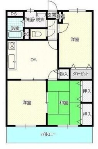 間取図 エスポワールⅡ田井