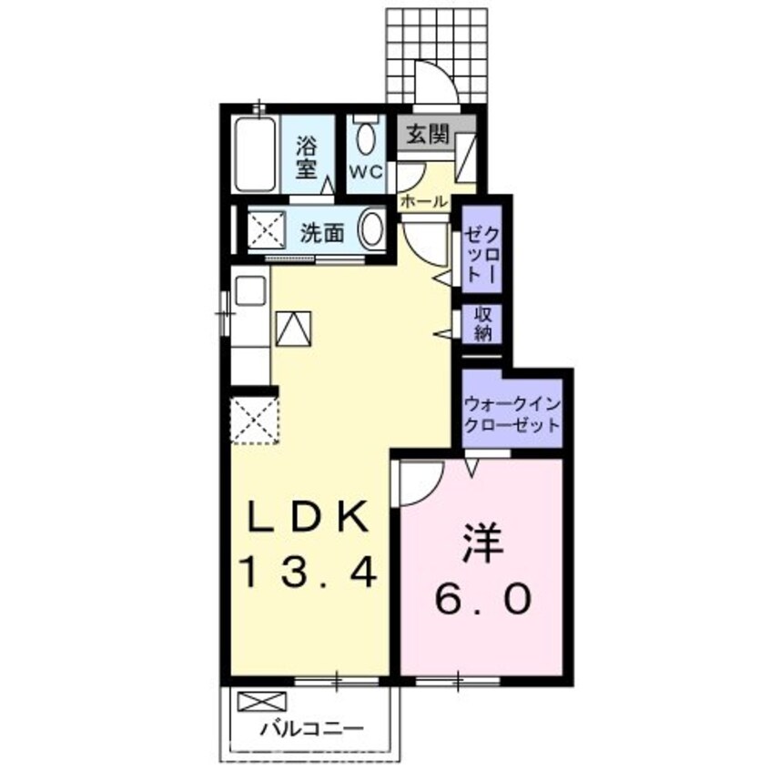 間取図 ボンヌ・シャンスⅠ