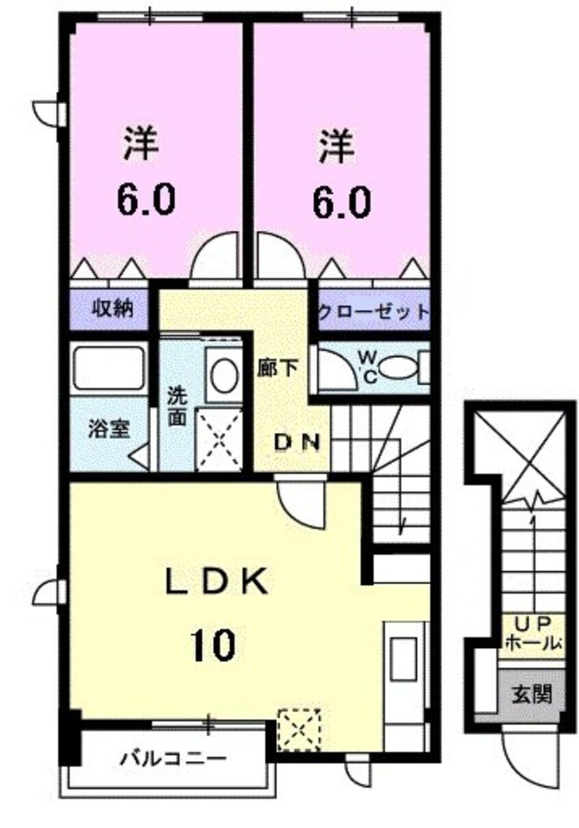 間取図 ファミストＴＡＫＡＹＡ