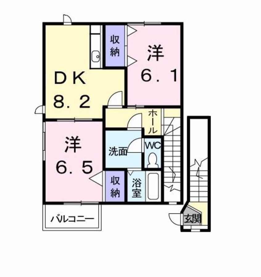 間取図 クレディ・タケウチ　Ｂ