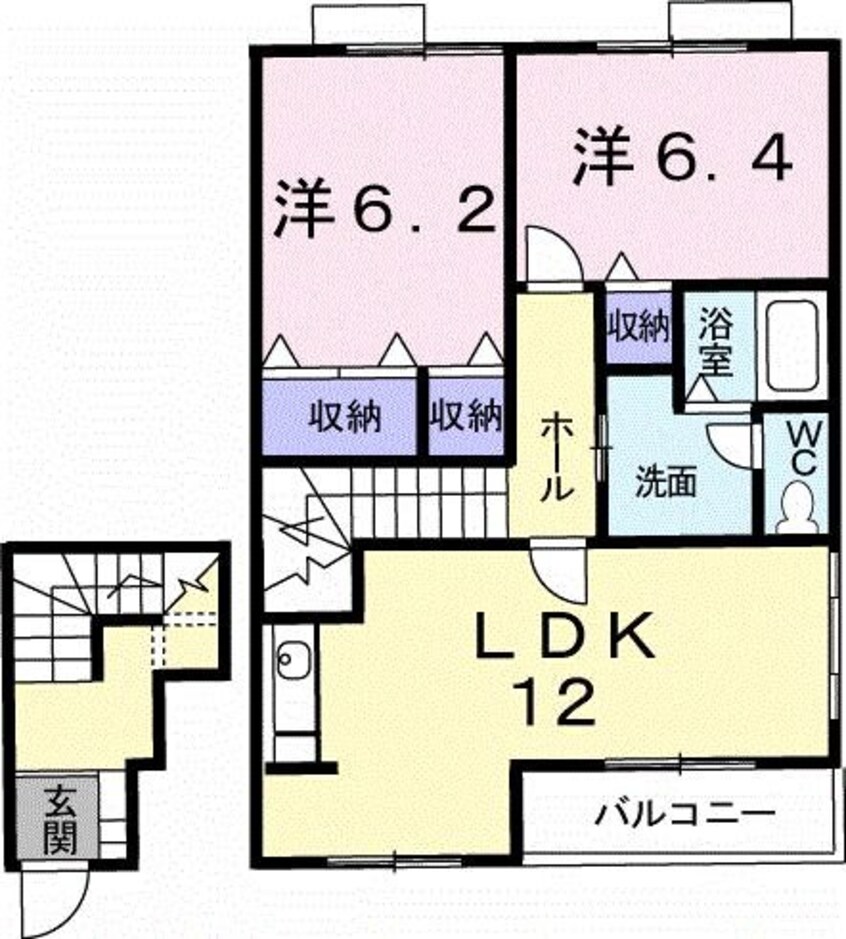 間取図 リヴァー・ウィルダーネスＣ