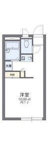 レオパレス川島 1Kの間取り