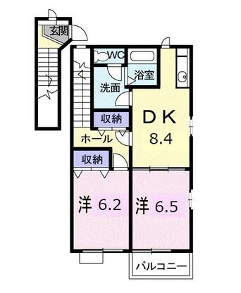 間取図 ヴィラ　なのはな　Ａ