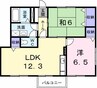 高松琴平電気鉄道<ことでん琴平線>/太田駅 徒歩19分 1階 築22年 2LDKの間取り