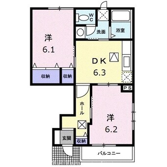 間取図 エスポワールＨＡＴＡ　Ⅰ