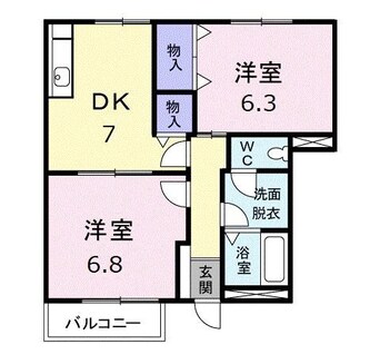 間取図 パレットタウン山端Ⅰ