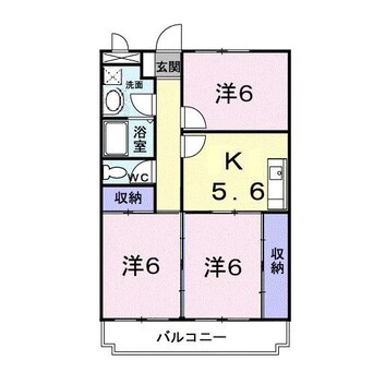 間取図 マリッチ溝渕Ⅰ