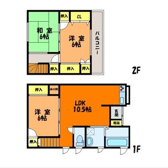 間取図 扇町1丁目戸建て