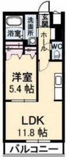 高松琴平電気鉄道<ことでん琴平線>/太田駅 徒歩22分 2階 築14年 1LDKの間取り