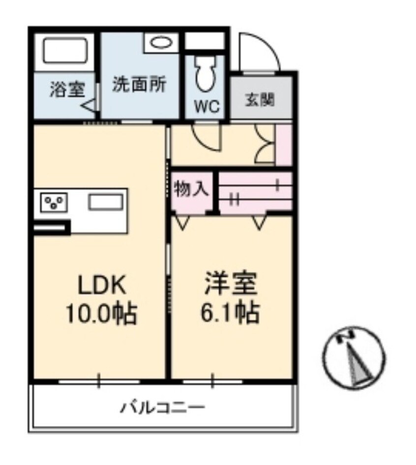 間取図 ベレオ木太町