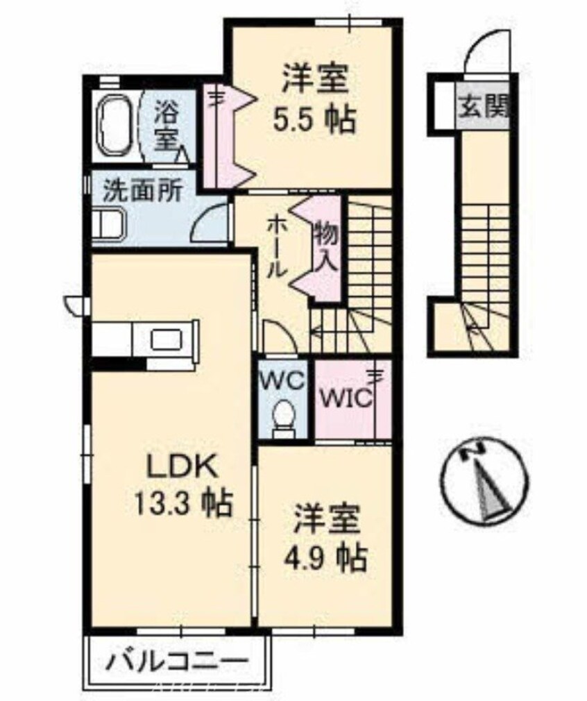 間取図 プランドール　Ａ棟