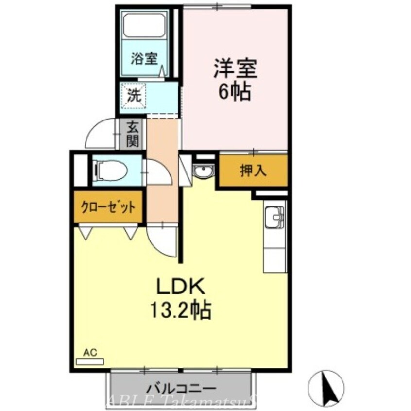 間取図 スカイコート２１　Ｂ棟