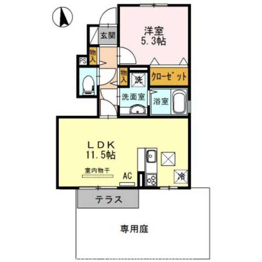 間取図 ベルポスト松縄Ⅰ