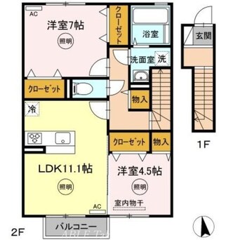 間取図 サンシャイン前田C棟