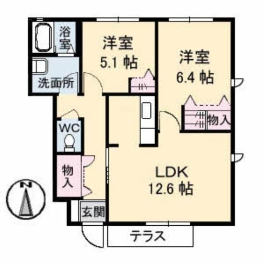 間取図 パサージュＭ　壱番館