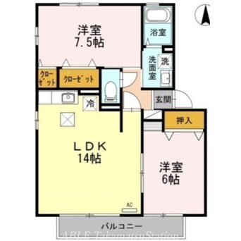 間取図 グレイスフル屋島　Ｂ棟