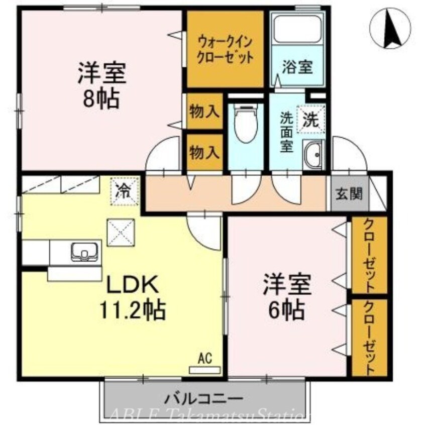 間取図 サンフラワーＭ・Ｔ