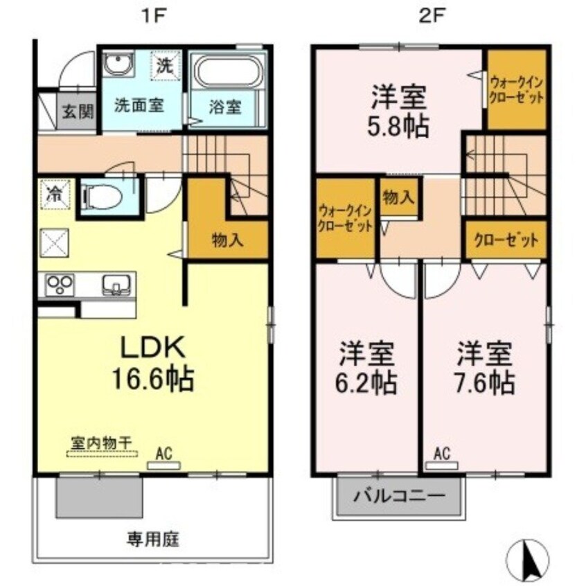 間取図 セジュール今里　Ｂ棟